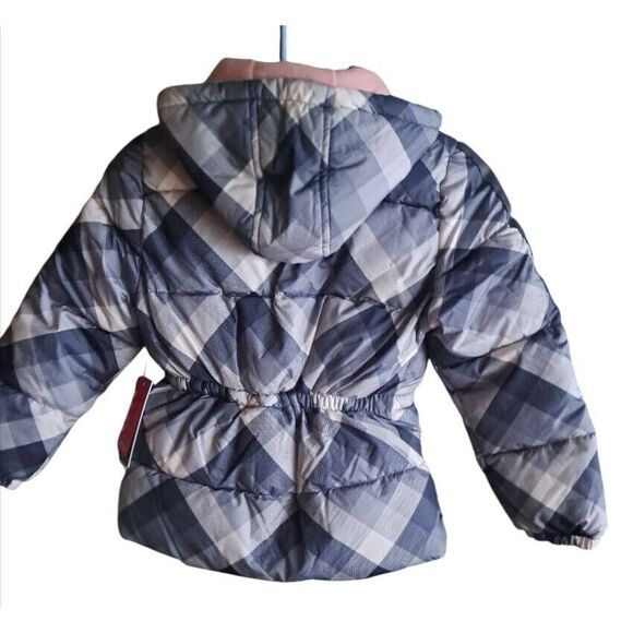 Pink Platinum Girls Winter Jacket Puffer Hood Fleece Size 7/8 Nwt - Picture 2 of 8